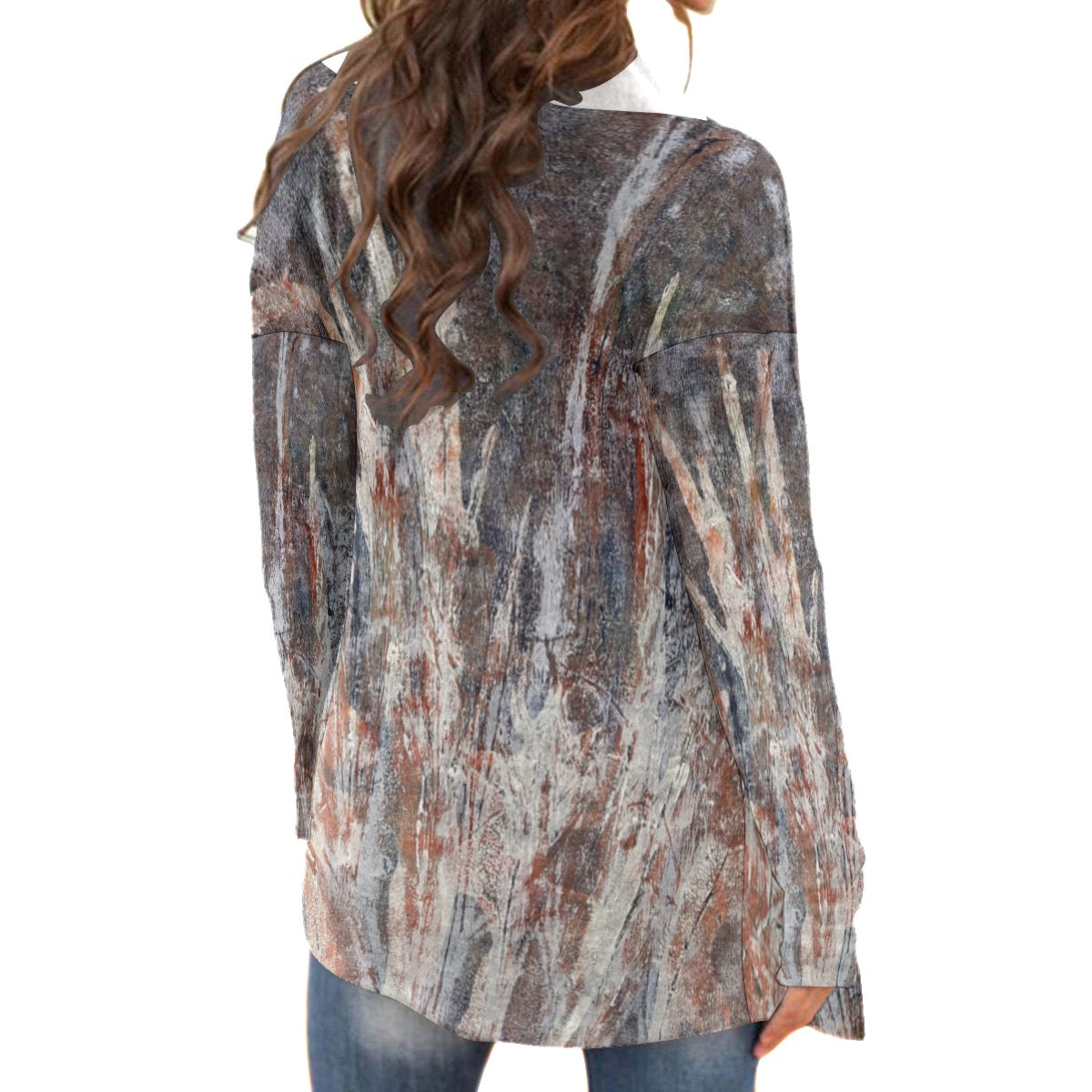 All-Over Print Women's Cardigan With Long Sleeve