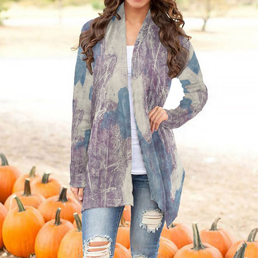 All-Over Print Women's Cardigan With Long Sleeve